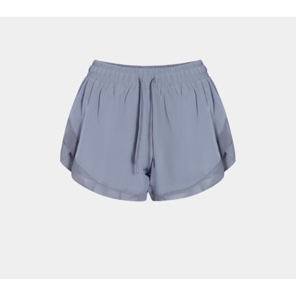 Halara Drawstring Contrast Mesh 2-in-1 Shorts Sz Small Womens Blue with Underlin - Picture 6 of 8